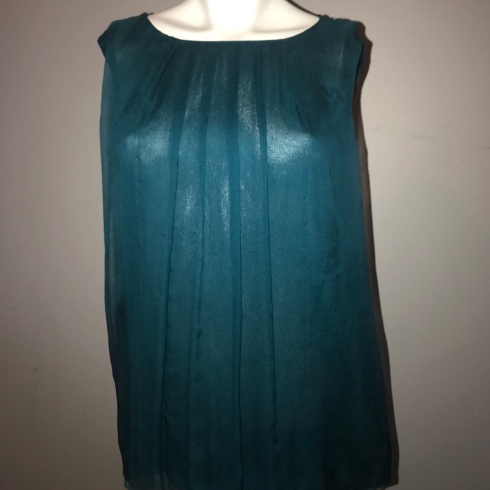 NWT Oscar de la Renta Sleeveless Silk Top Sz. 10